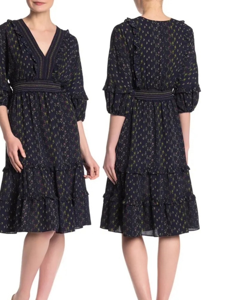 Max Studio V-Neck Empire Waist Dress / NWT  size : L